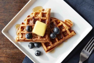 Old-Fashioned Maine Sourdough Waffles 