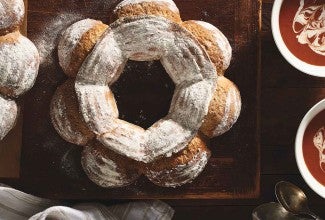 No-Knead Multigrain Crown