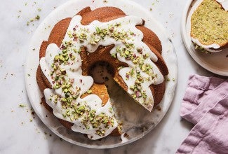 Cardamom Bundt Cake with Lemon Glaze