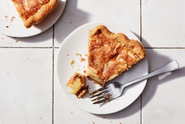 Chocolate-Bottom Almond Chess Pie