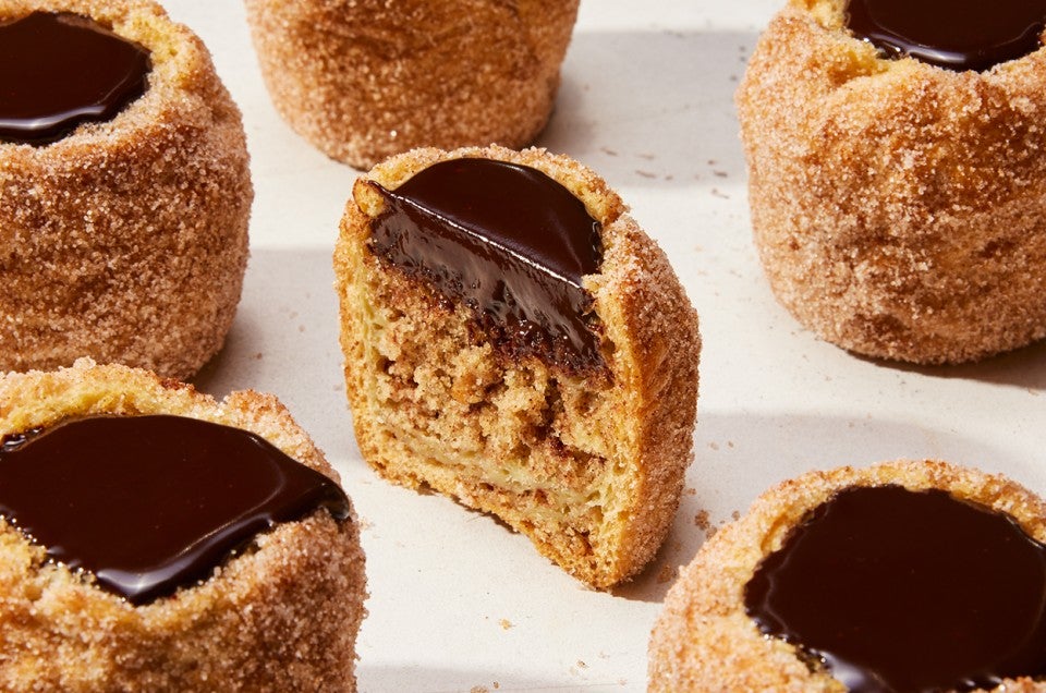 Churro Cupcakes with Chocolate Ganache  - select to zoom