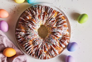 Easter Bread Wreath