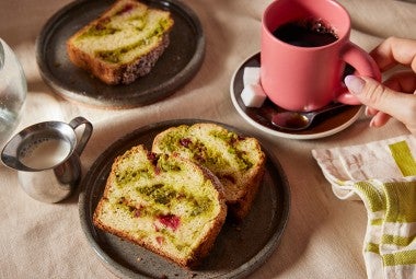 Gluten-Free Cranberry Bread with Pistachio Filling 