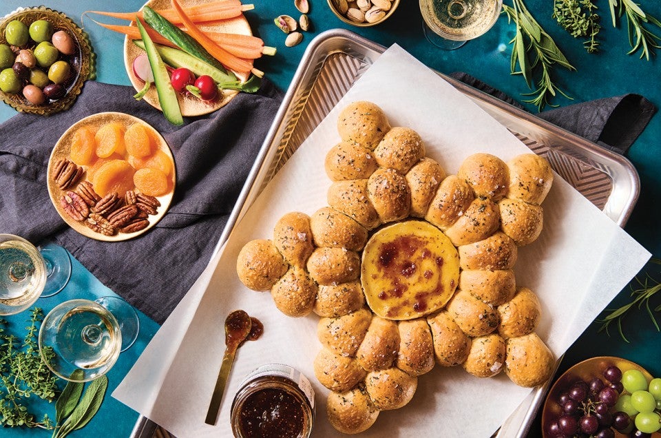 Herb-Scented Baked Brie Bread - select to zoom